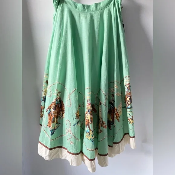 Double D Ranch Mitchell’s Gallery Romantic Western Swirl Skirt SZ L NWT - Picture 3 of 14